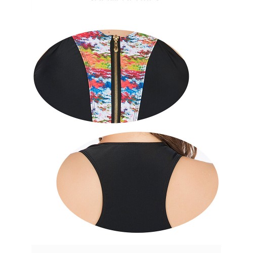 Zipper Racer Back Bikini