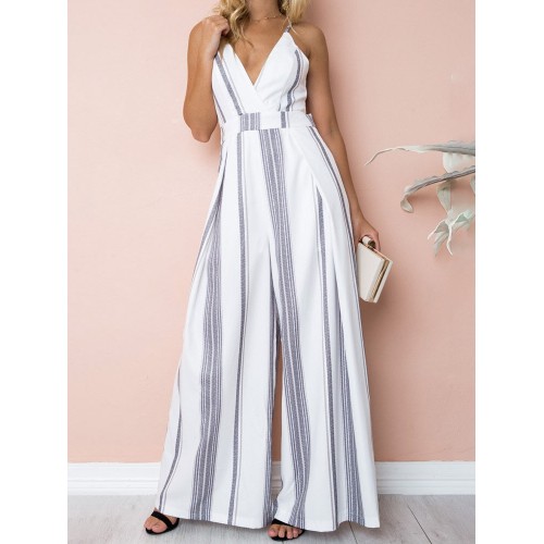 Women Printed Sleeveless Jumpsuit